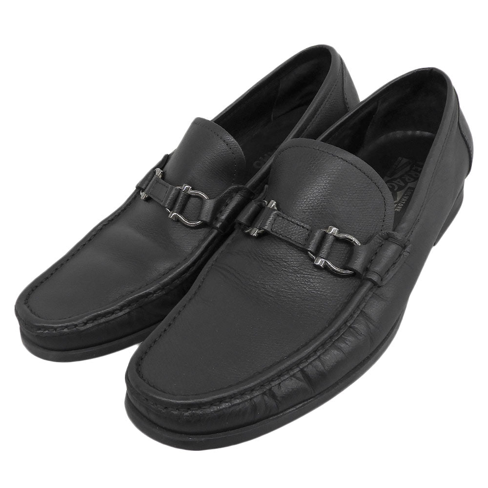 SalvatoreFerragamo Salvatore Ferragamo Gancini Bit Moccasin Loafers Shoes Men's Black 8 1/2EE Shoes