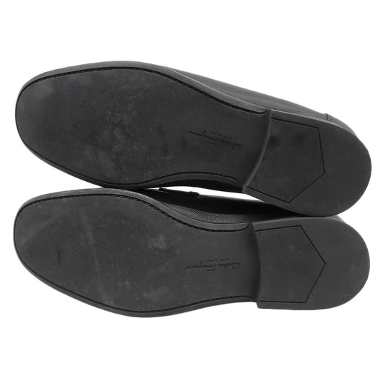 SalvatoreFerragamo サルバトーレフェラガモ ガンチーニ ビットモカシン ローファー シューズ メンズ 黒 ブラック 8 1/2EE シューズ