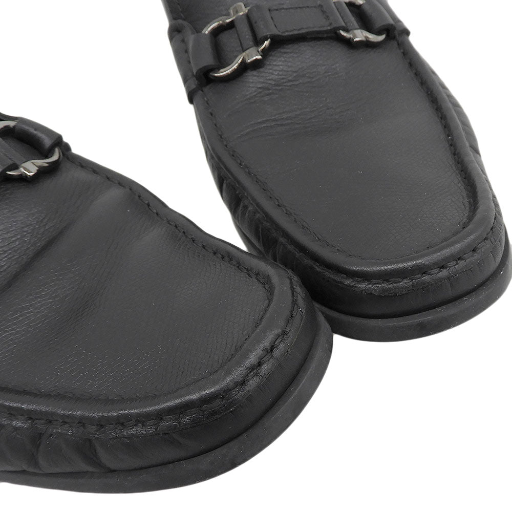 SalvatoreFerragamo Salvatore Ferragamo Gancini Bit Moccasin Loafers Shoes Men's Black 8 1/2EE Shoes