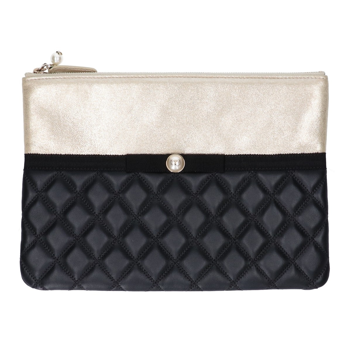 CHANEL シャネル 新品同様 22番 マトラッセ ラムスキン パールココマーク クラッチバッグ セカンドバッグ セカンドバッグ クラッチバッグ