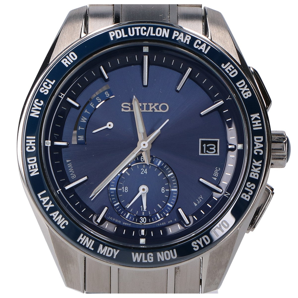 Seiko [Excellent Condition] SAGA177 8B54 Brightz Date Solar Radio-Controlled Watch