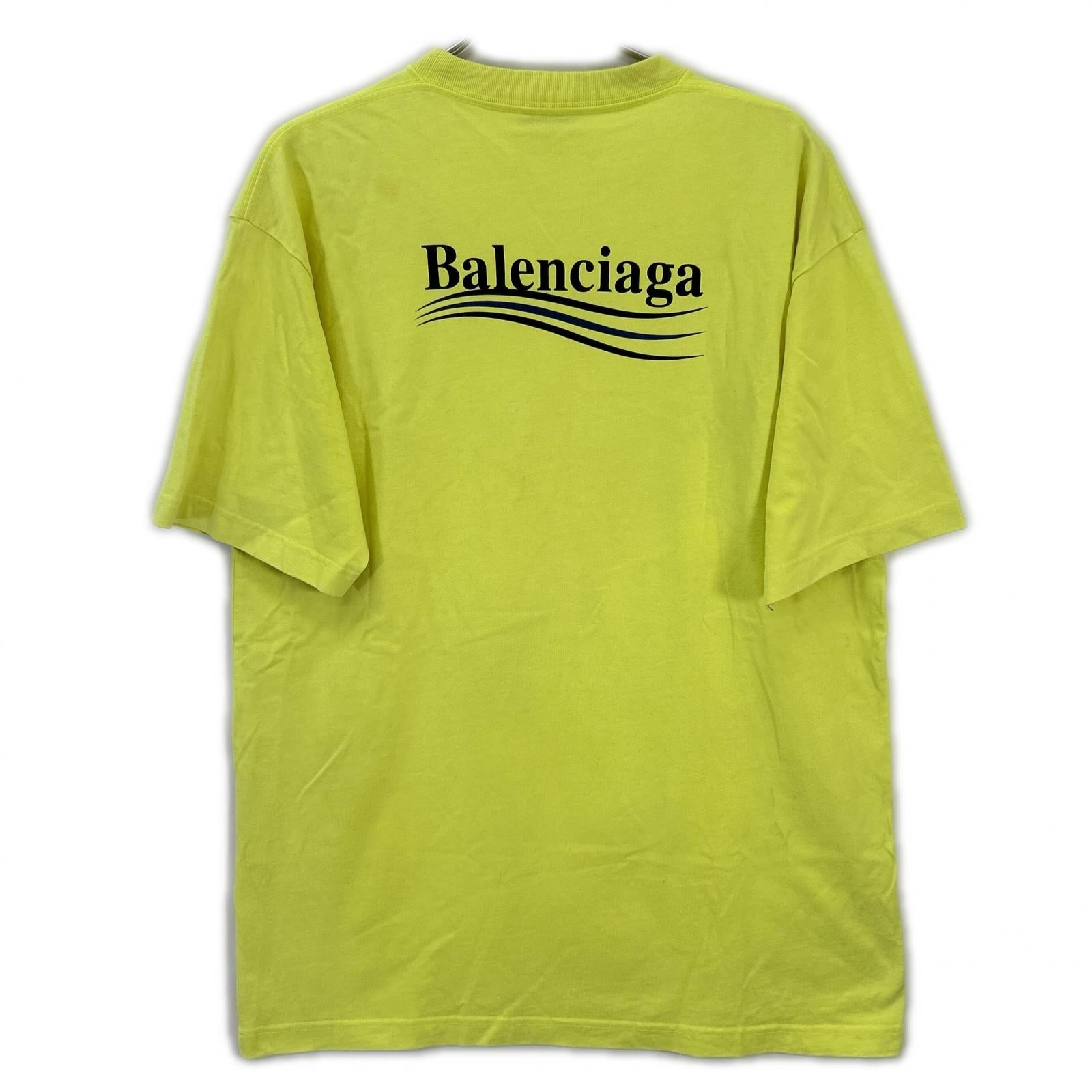 BALENCIAGA バレンシアガ 20年 641655 イエロー Tシャツ トップス