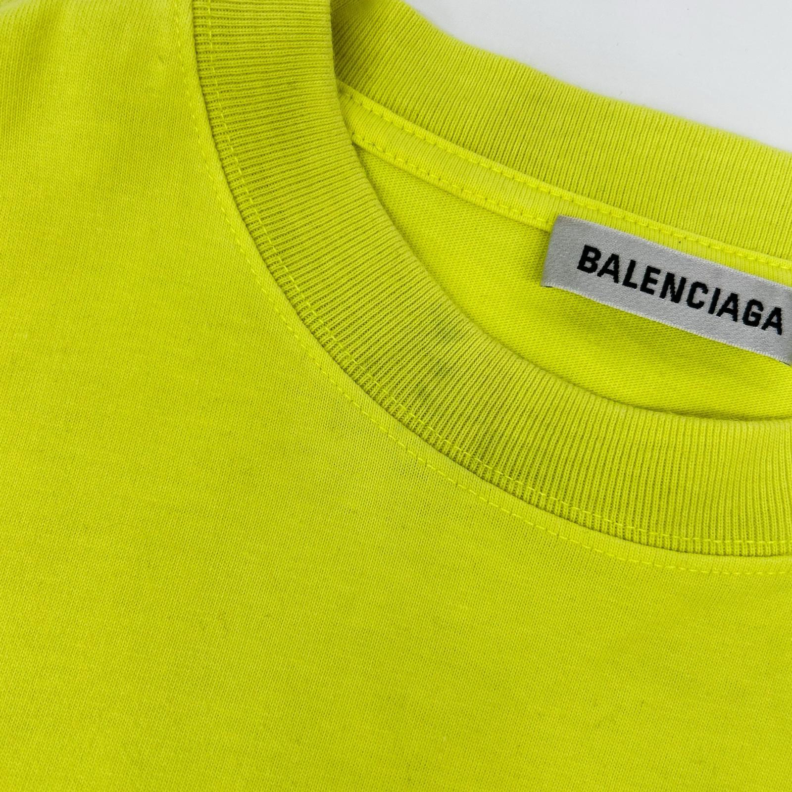 BALENCIAGA バレンシアガ 20年 641655 イエロー Tシャツ トップス