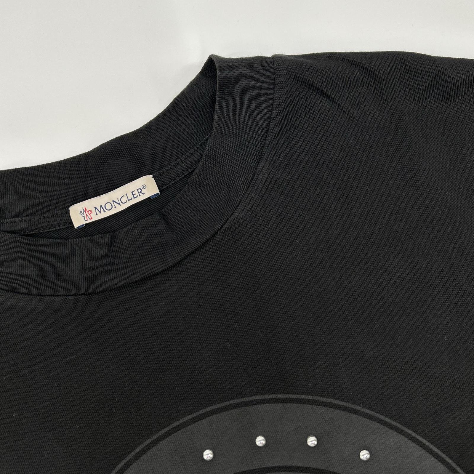 MONCLER モンクレール 21年 ブラック スタッズ Tシャツ トップス