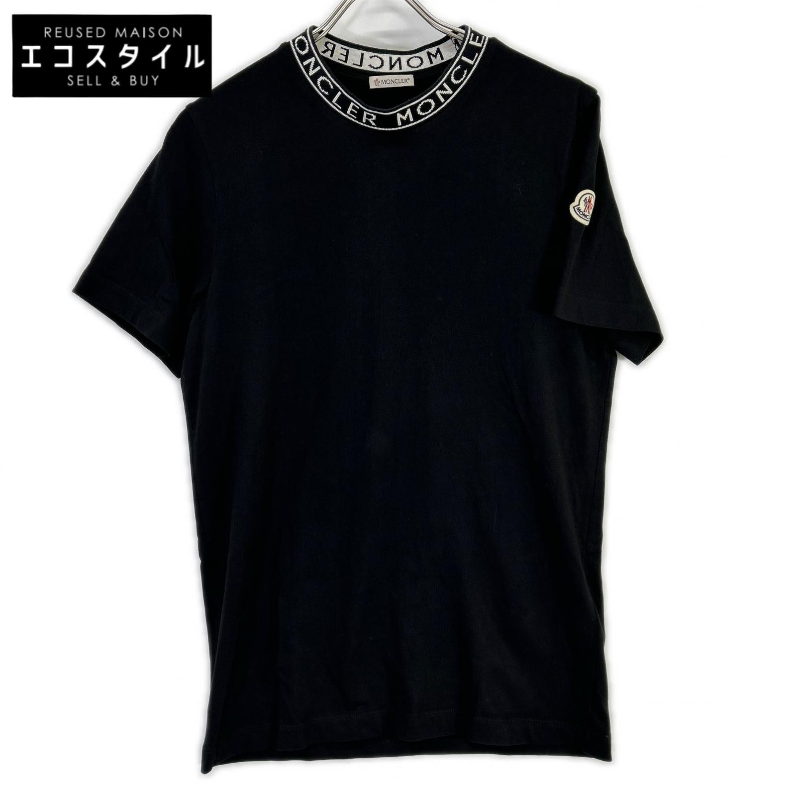 MONCLER モンクレール 22年 ブラック ロゴカラー Tシャツ トップス