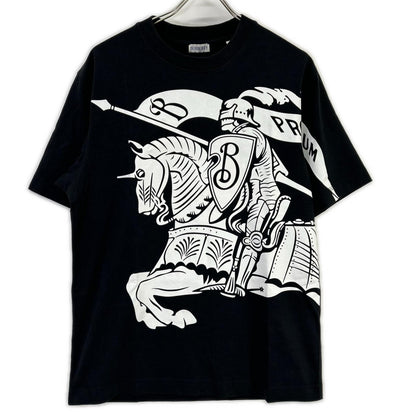BURBERRY バーバリー 24ss　8095058 ブラック ビックロゴ 半袖Tシャツ トップス