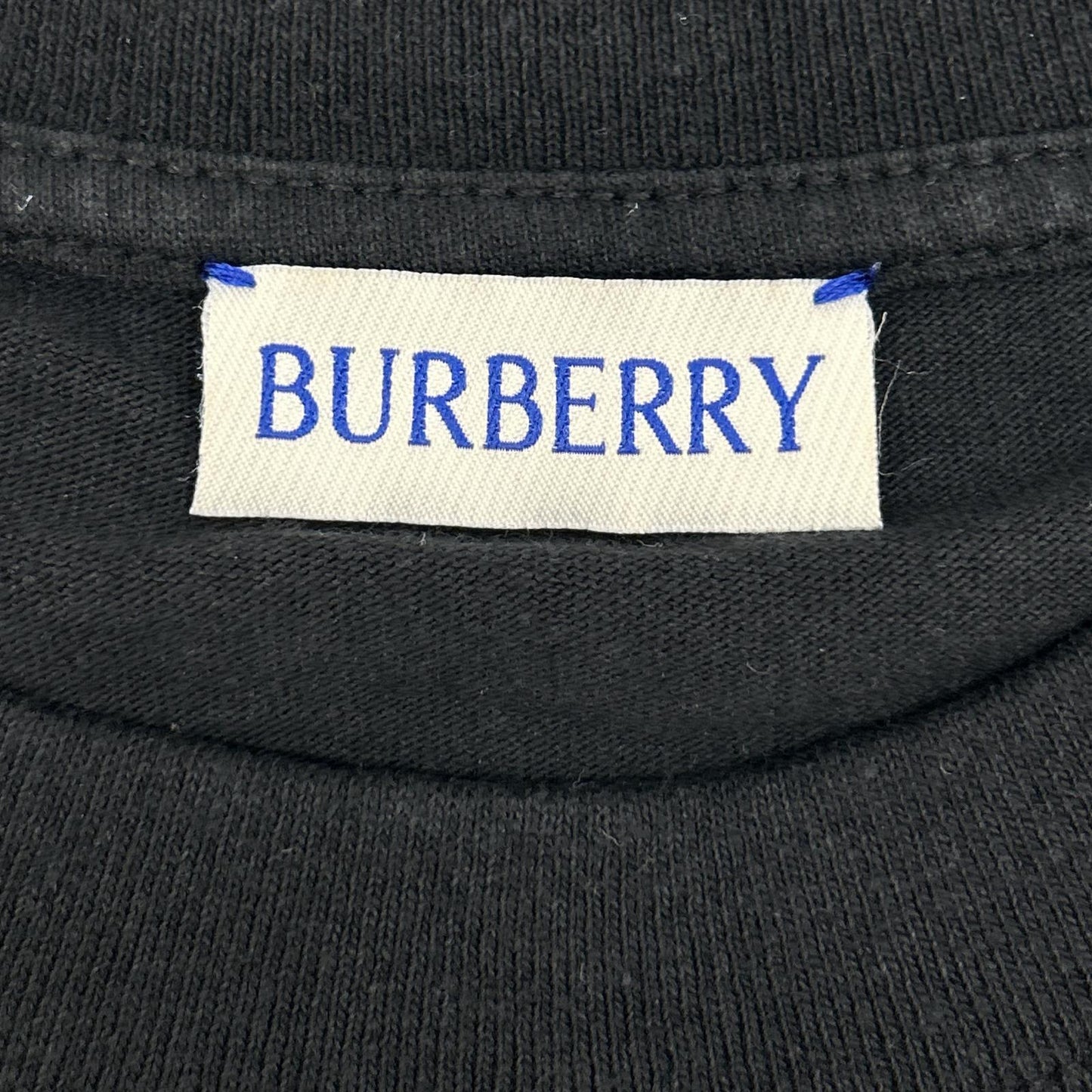 BURBERRY バーバリー 24ss　8095058 ブラック ビックロゴ 半袖Tシャツ トップス
