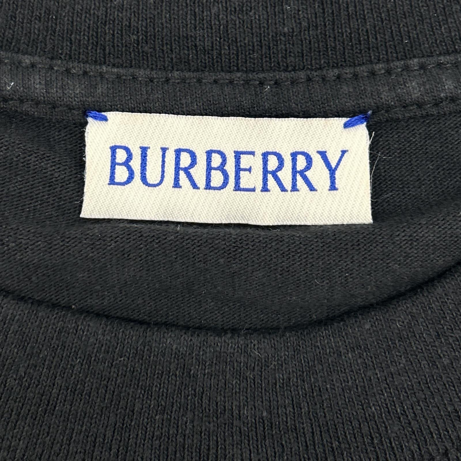 BURBERRY バーバリー 24ss　8095058 ブラック ビックロゴ 半袖Tシャツ トップス