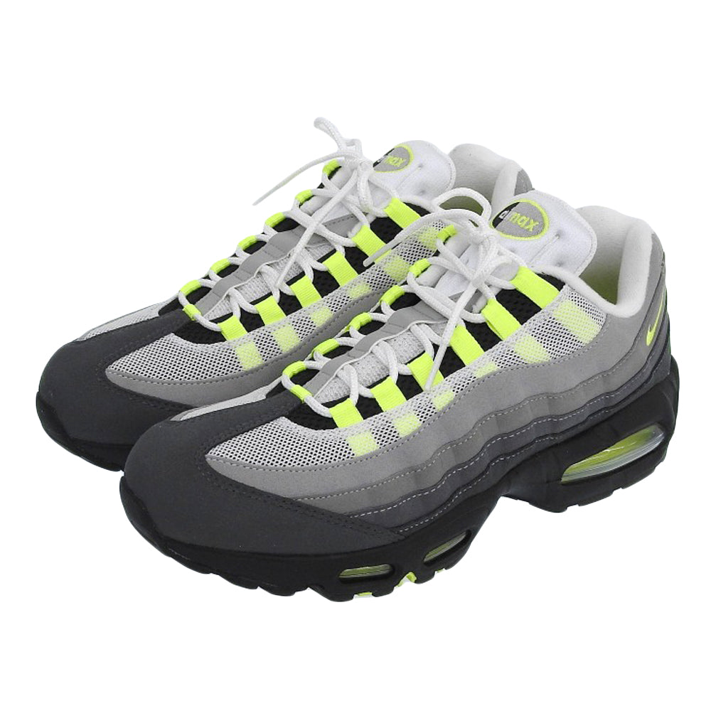 NIKE ナイキ 美品 Air Max 95 OG Big Bubble シューズ メンズ BLACK NEON YELLOW COOL GREY ブラック イエロー グレー 28.5cm HM4740-001 シューズ