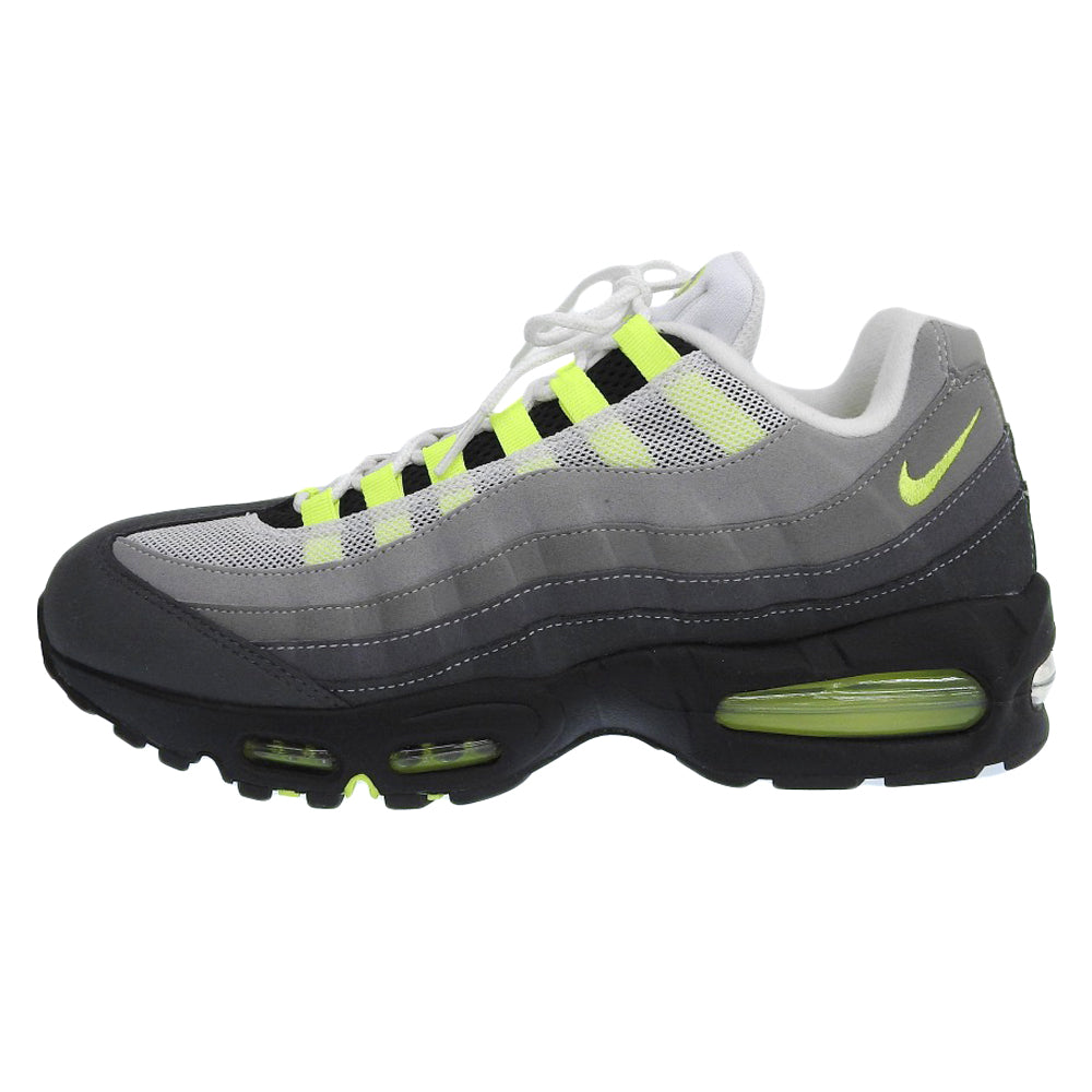 NIKE ナイキ 美品 Air Max 95 OG Big Bubble シューズ メンズ BLACK NEON YELLOW COOL GREY ブラック イエロー グレー 28.5cm HM4740-001 シューズ