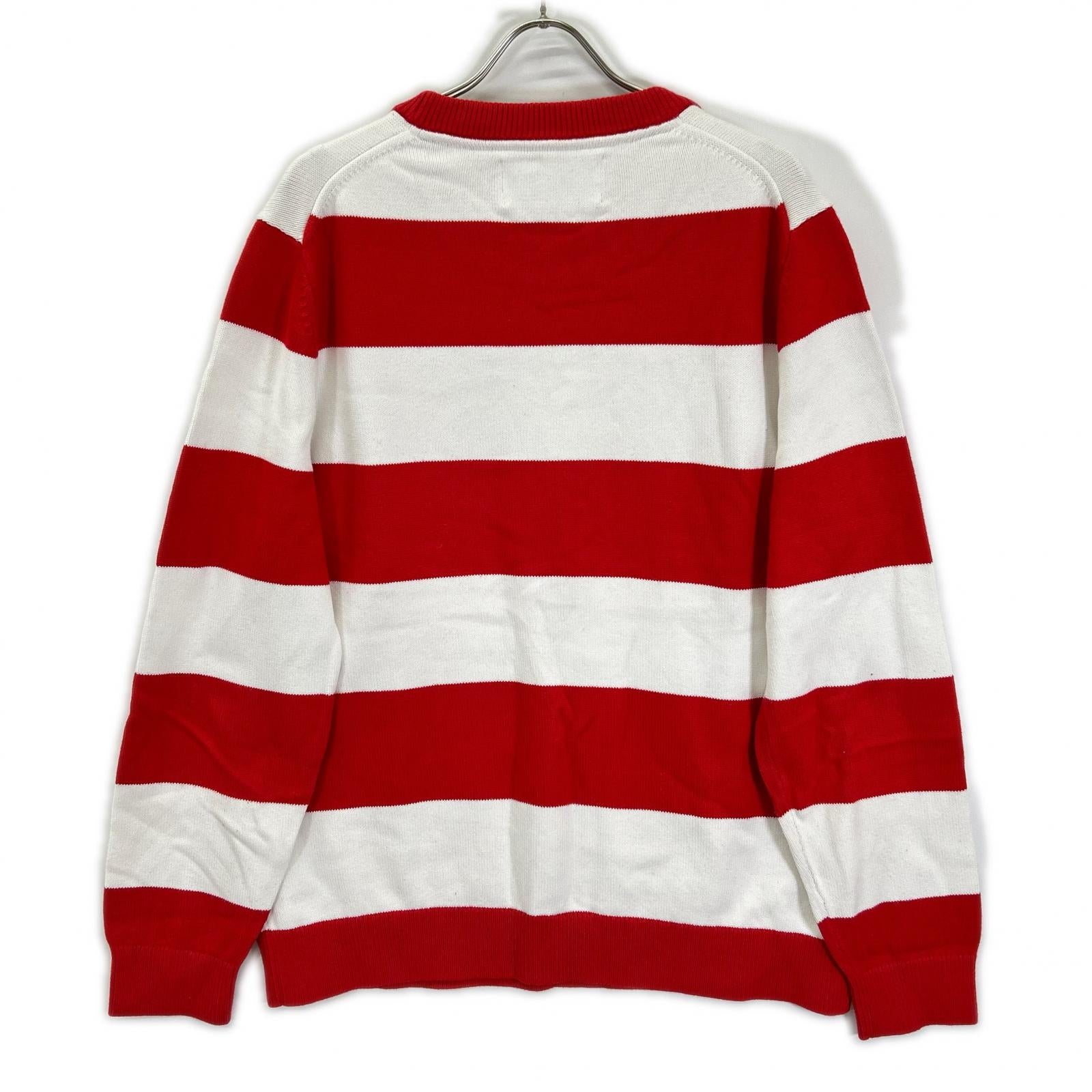 Calvin Klein Jeans Calvin Klein Jeans white × red striped knit top