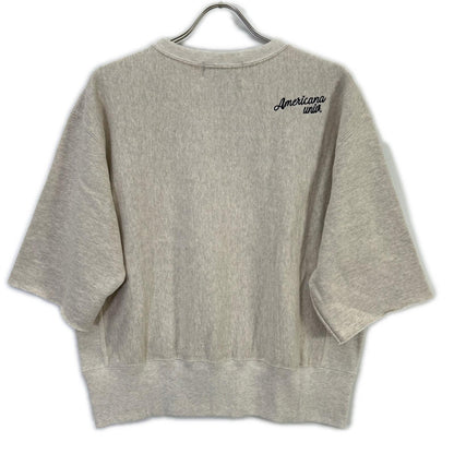 AMERICANA アメリカーナ ×L'Appartement アパルトモン BRF-683A グレー カットオフ スウェット クルー トレーナー トップス