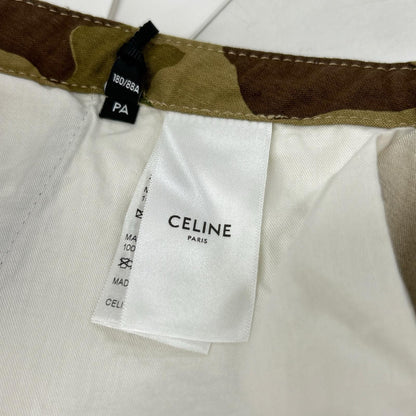 CELINE セリーヌ 2Z167629M 22AW コットン カーゴパンツグリーン カモフラ エディ期 ボトムス