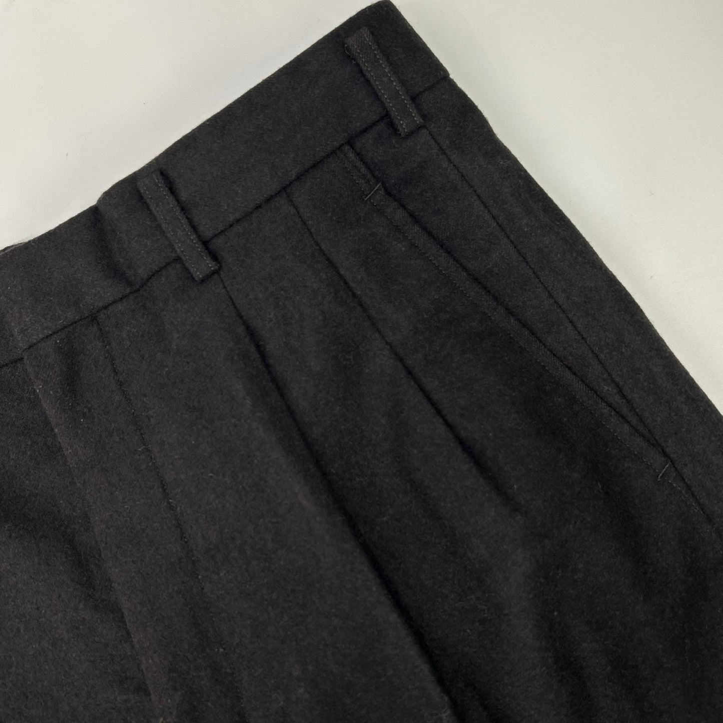 COMMEdesGARCONS HOMME DEUX コムデギャルソンオムドゥ AD1988　80s　DTK9210 ブラック ウール テーパードパンツ ボトムス