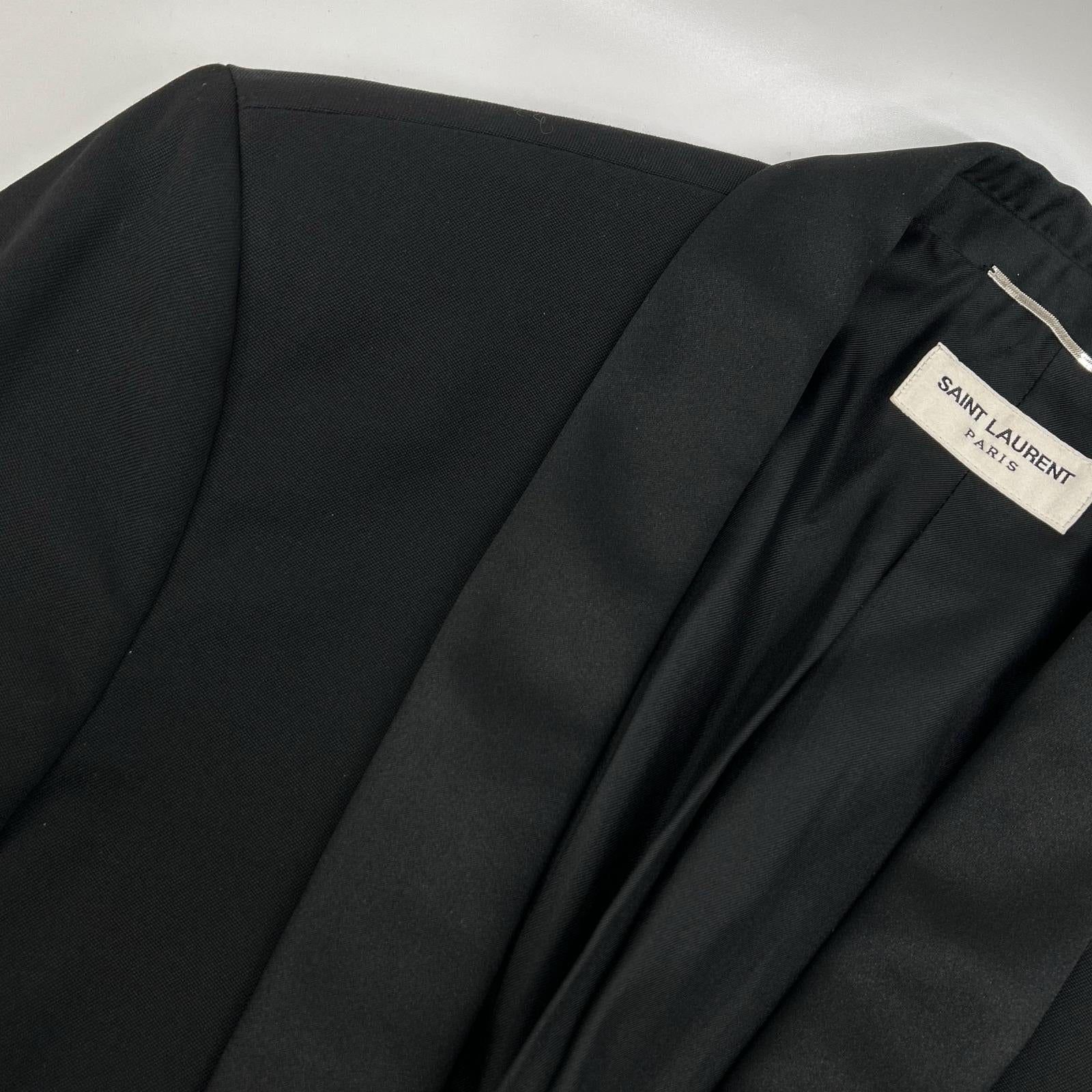 SAINT LAURENT PARIS サンローランパリ 482512 ブラック ショールカラースモーキングジャケット テーラードジャケット ジャケット