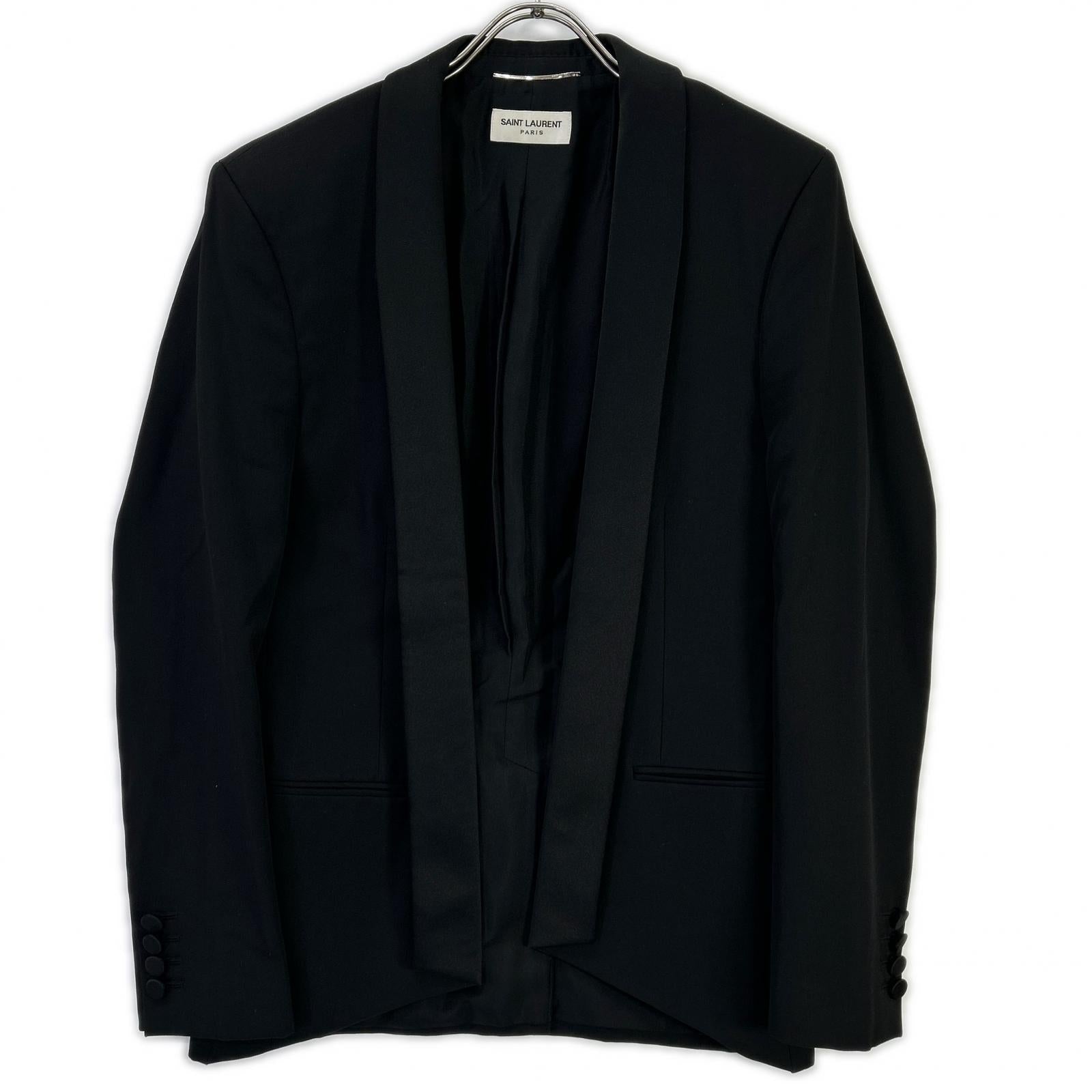 SAINT LAURENT PARIS Saint Laurent Paris 482512 Black Shawl-Collar Tuxedo Jacket Tailored Jacket Jacket