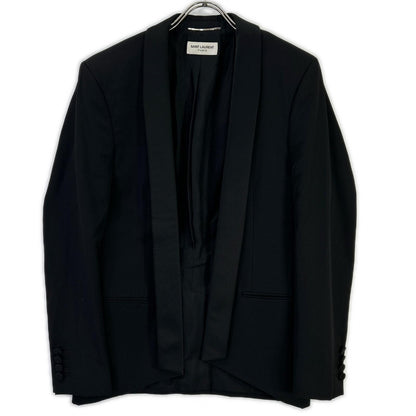 SAINT LAURENT PARIS Saint Laurent Paris 482512 Black Shawl-Collar Tuxedo Jacket Tailored Jacket Jacket