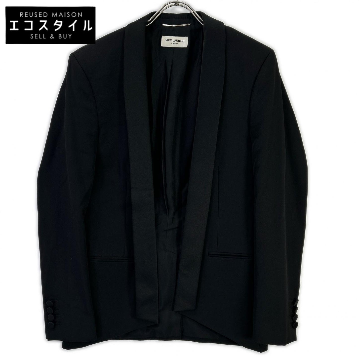 SAINT LAURENT PARIS サンローランパリ 482512 ブラック ショールカラースモーキングジャケット テーラードジャケット ジャケット