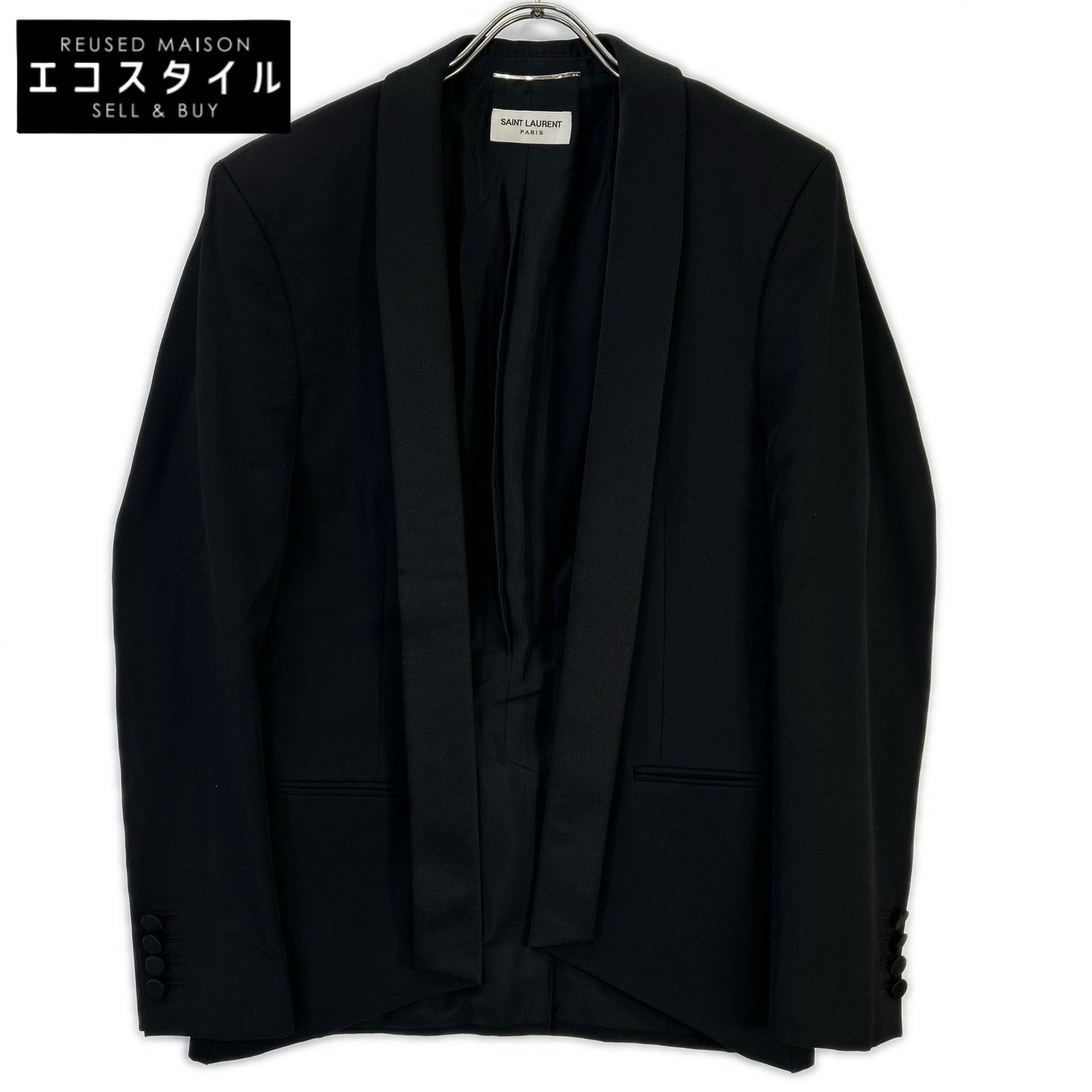 SAINT LAURENT PARIS サンローランパリ 482512 ブラック ショールカラースモーキングジャケット テーラードジャケット ジャケット