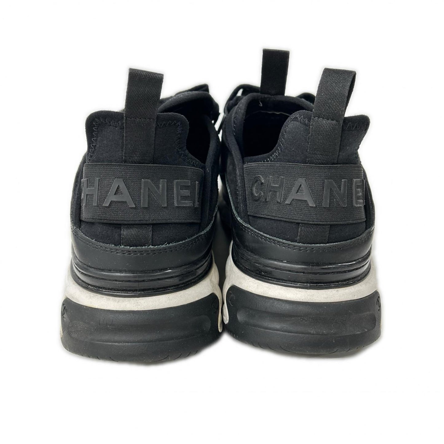 CHANEL シャネル G35618 ココマーク ミックスファイバー ローカット スニーカー シューズ