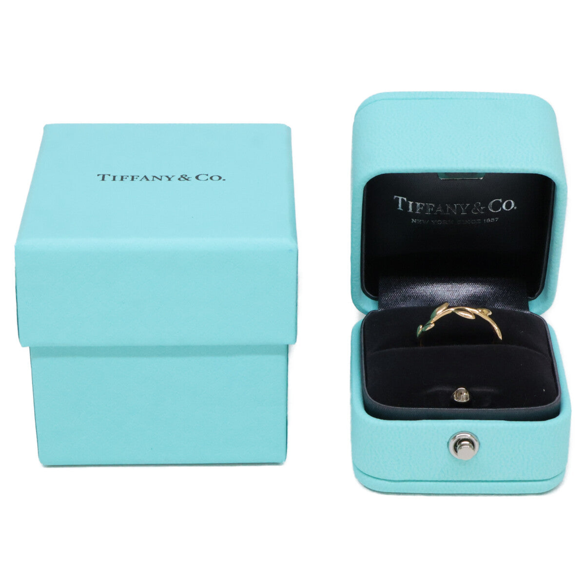 TIFFANY&Co. ティファニー 750 オリーブ リーフバンド リング 指輪
