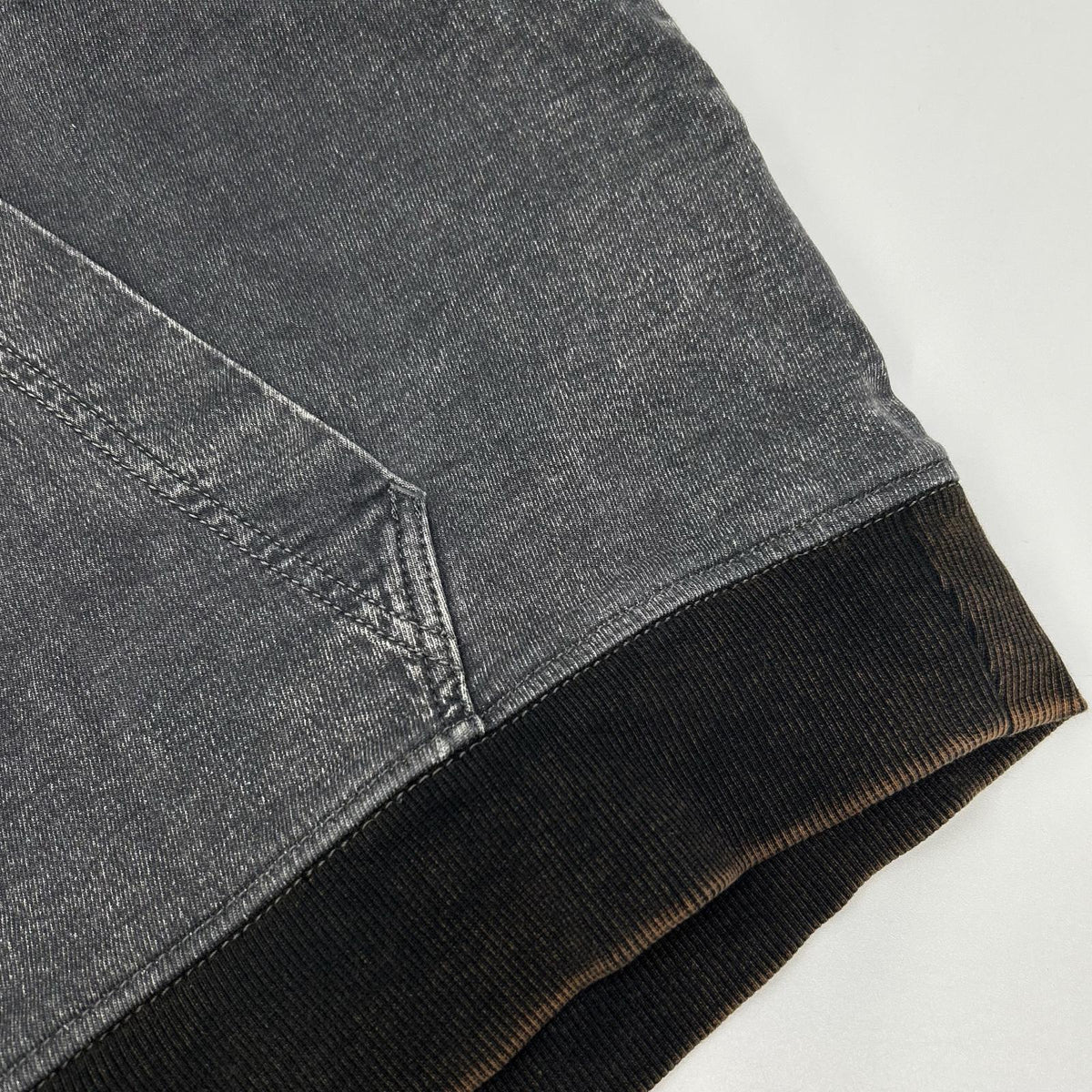 DIESEL ディーゼル ブラック D-UM-RIB-NE ジョグジーンズ プルオーバーパーカ トップス