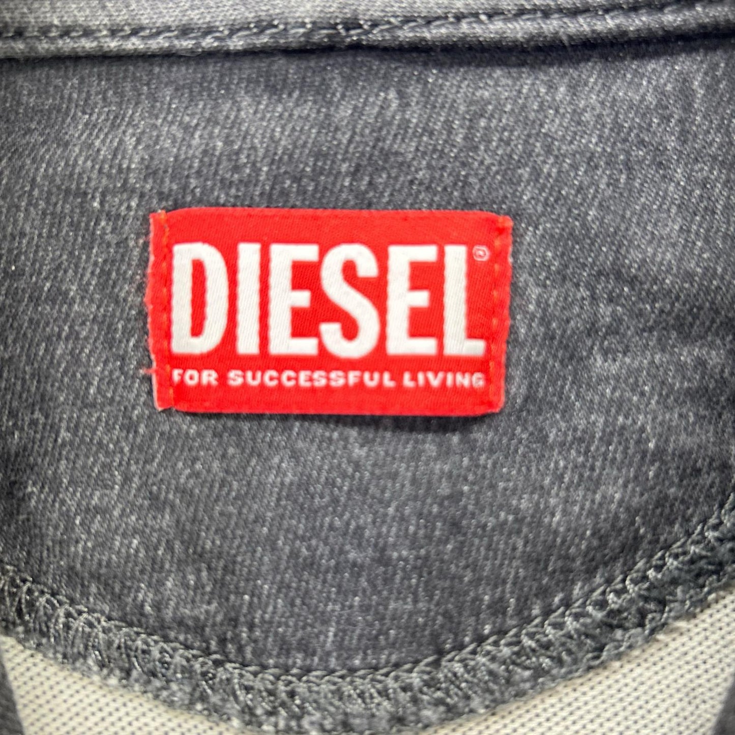 DIESEL ディーゼル ブラック D-UM-RIB-NE ジョグジーンズ プルオーバーパーカ トップス