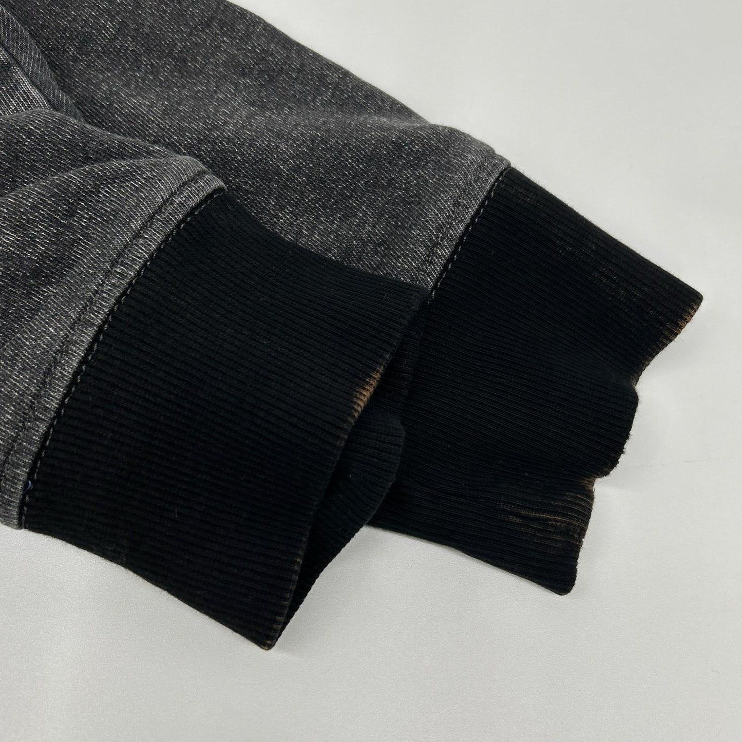 DIESEL ディーゼル ブラック D-UM-RIB-NE ジョグジーンズ プルオーバーパーカ トップス