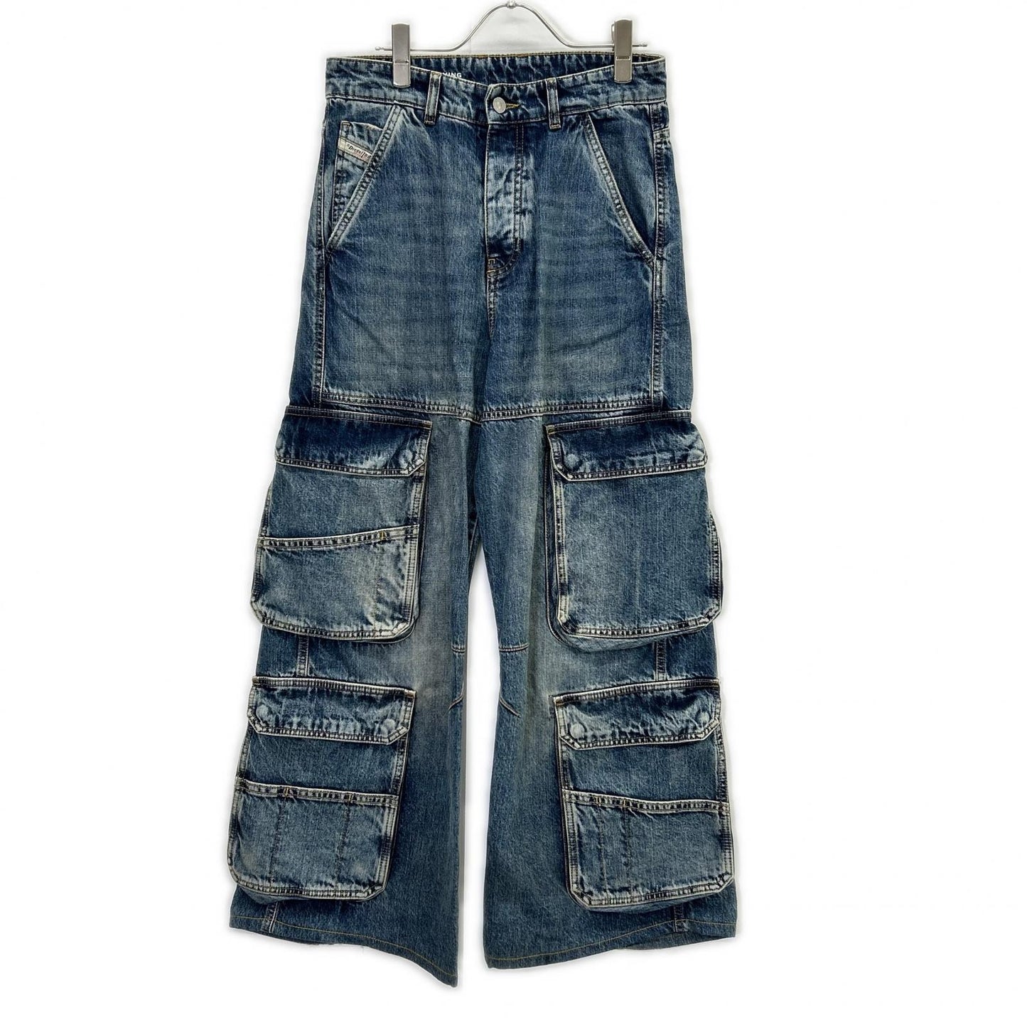 DIESEL ディーゼル インディゴ D-SIRE-CARGO-S カーゴディティールデニムパンツ ボトムス