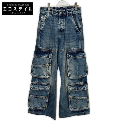DIESEL ディーゼル インディゴ D-SIRE-CARGO-S カーゴディティールデニムパンツ ボトムス