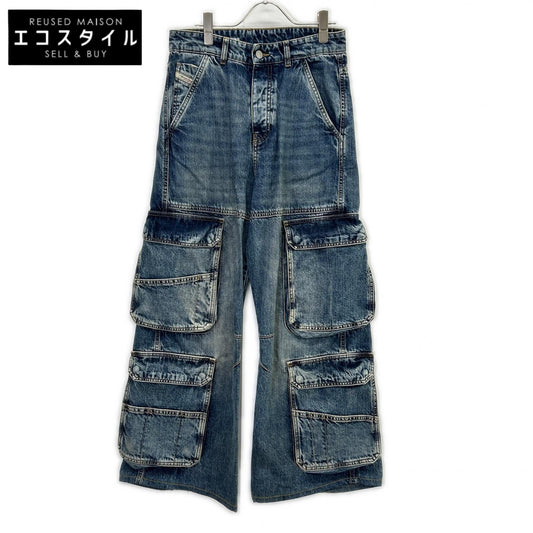 DIESEL ディーゼル インディゴ D-SIRE-CARGO-S カーゴディティールデニムパンツ ボトムス
