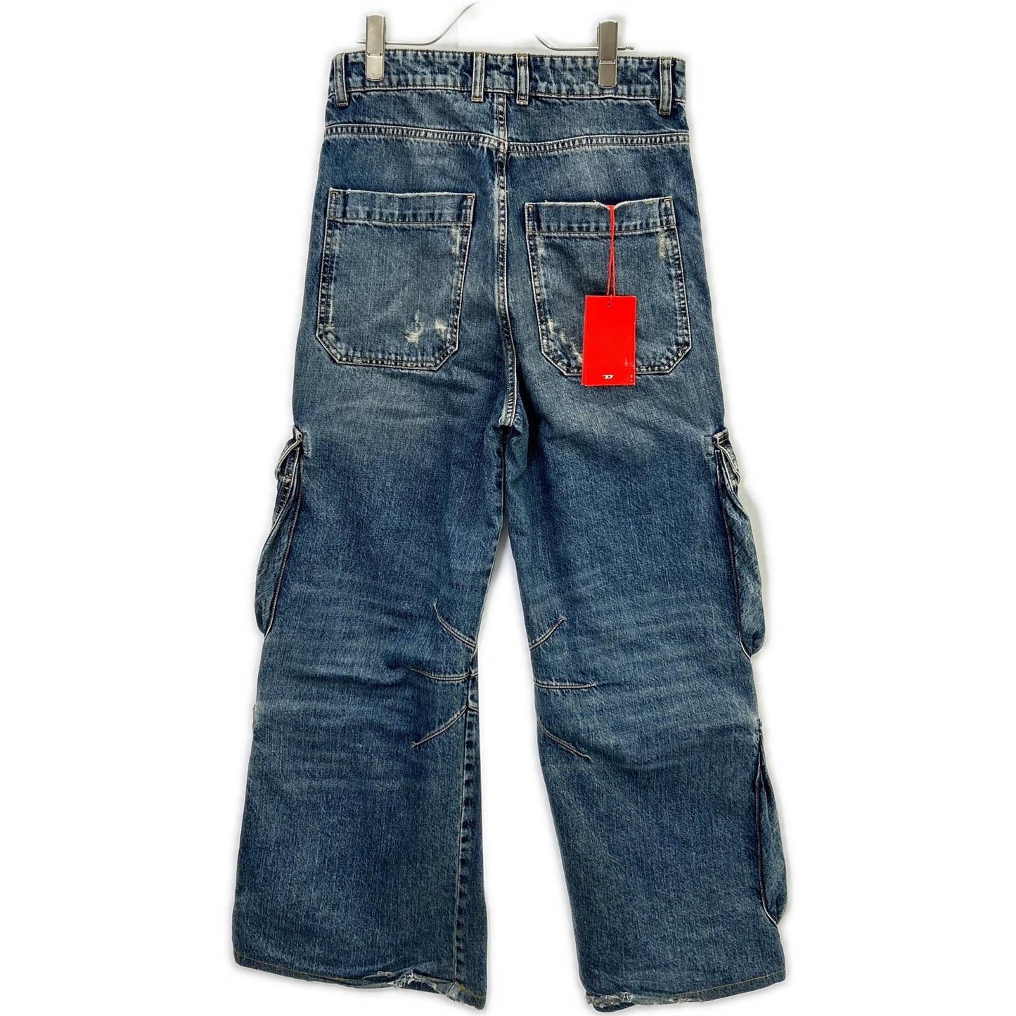 DIESEL ディーゼル インディゴ D-SIRE-CARGO-S カーゴディティールデニムパンツ ボトムス