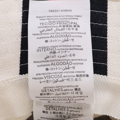 GUCCI グッチ 【新品同様/国内正規】788561 4HBAG ウェブストライプ バケットハット 帽子