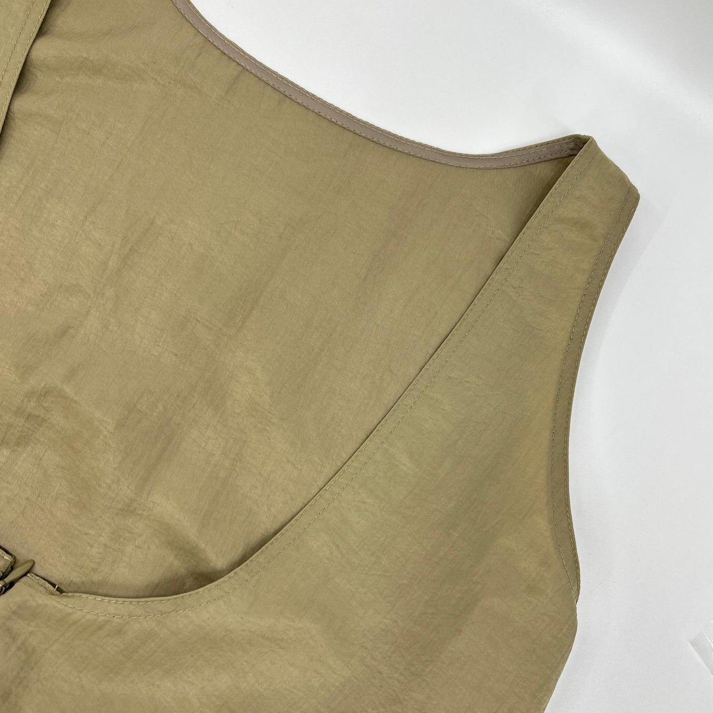 BIRROT ビロット 23SS 23-040-570-0004 カーキ ノースリーブ ロング ワンピース ワンピース