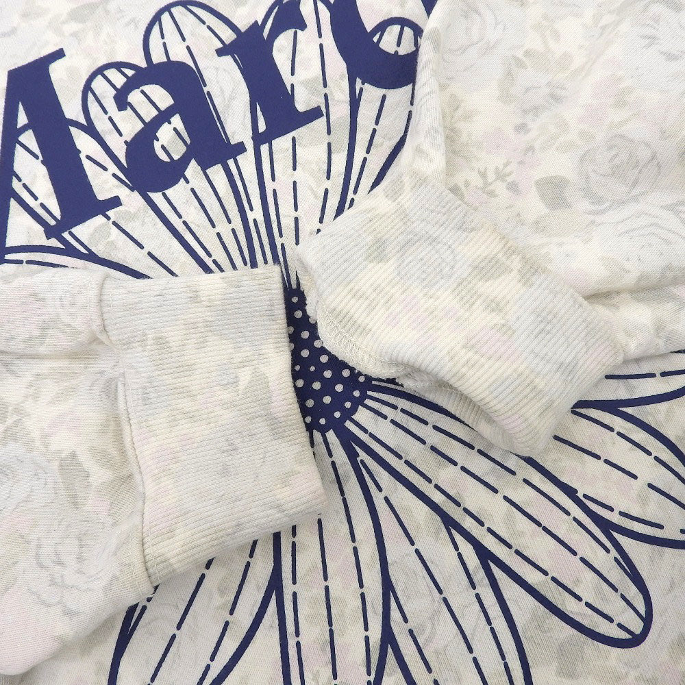 MardiMercredi マルディメクルディ 美品 FLEUR FLOWERMARDI SWEATSHIRT 花柄 スウェット トップス メンズ グレー系×ネイビー ONESIZE トップス