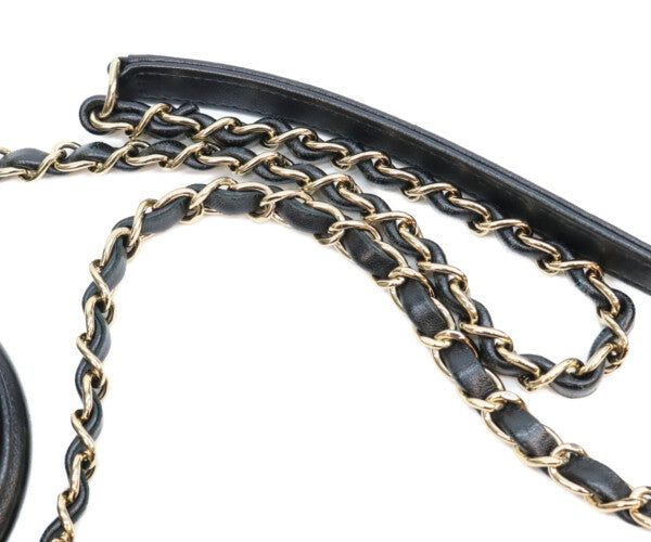 CHANEL シャネル AS4654 黒 ラム ゴールド金具 トレンディCC ミニトップハンドルフラップバッグ ショルダーバッグ