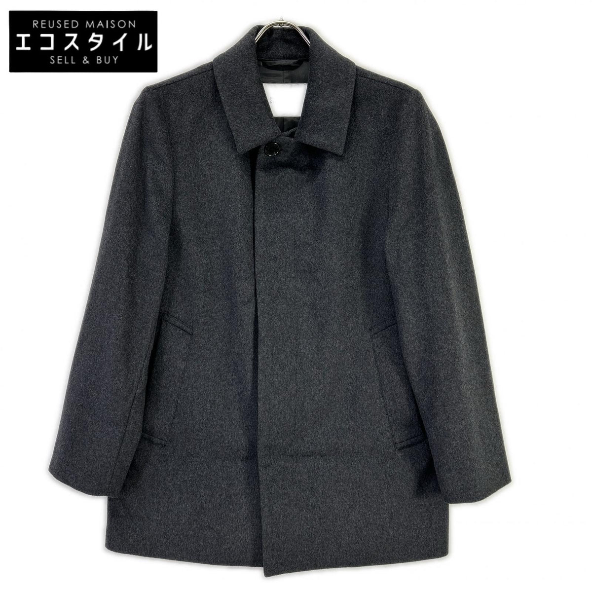 MACKINTOSH PHILOSOPHY マッキントッシュフィロソフィー H1C29-247-08 グレー ポリエステルビーバー ウェリントン ショート コート コート