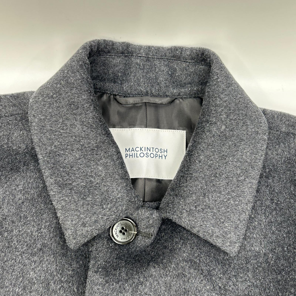 MACKINTOSH PHILOSOPHY マッキントッシュフィロソフィー H1C29-247-08 グレー ポリエステルビーバー ウェリントン ショート コート コート