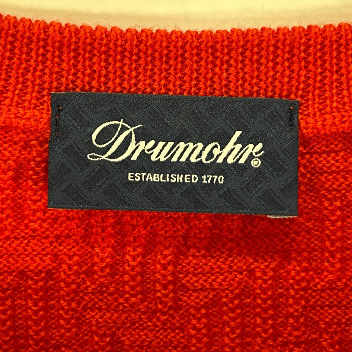 Drumohr Drumohr Red 100% Wool Knit Sweater Tops