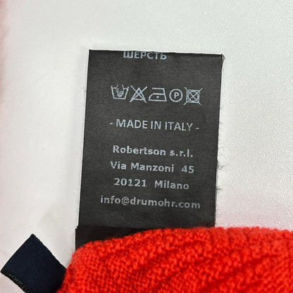 Drumohr Drumohr Red 100% Wool Knit Sweater Tops