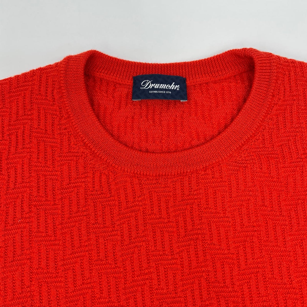 Drumohr Drumohr Red 100% Wool Knit Sweater Tops