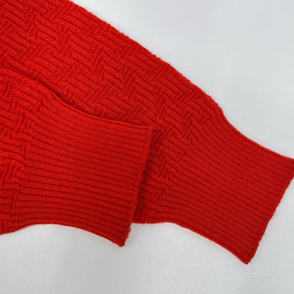 Drumohr Drumohr Red 100% Wool Knit Sweater Tops