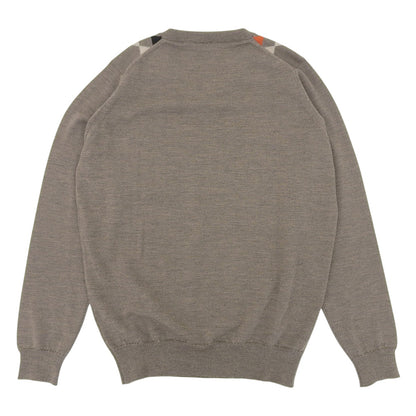 JOHN SMEDLEY ジョンスメドレー Vネック セーター ウール100% トップス メンズ グレージュ M トップス
