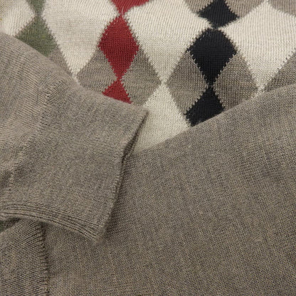 JOHN SMEDLEY ジョンスメドレー Vネック セーター ウール100% トップス メンズ グレージュ M トップス