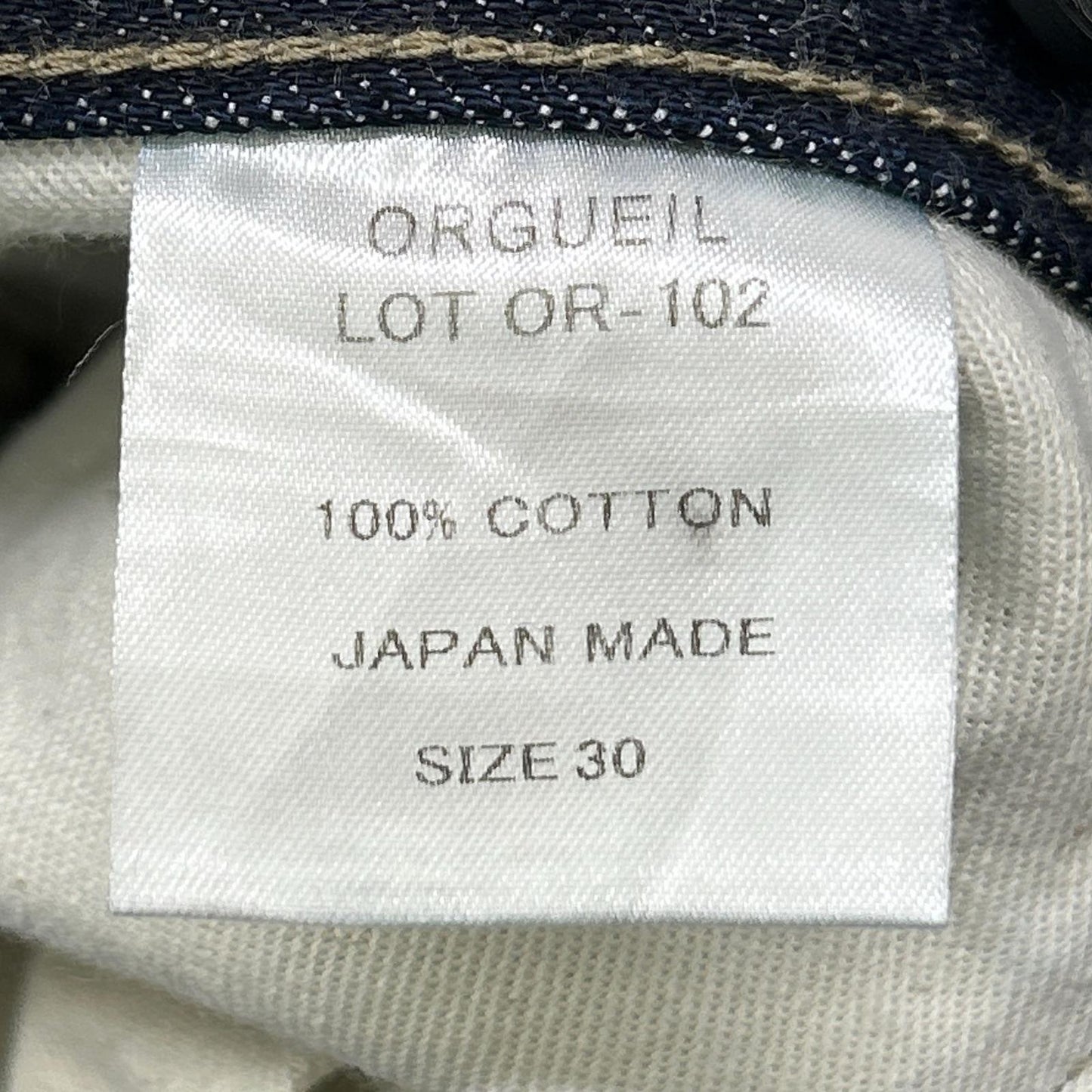 ORGUEIL オルゲイユ インディゴ OR-102 TAILOR JEANS WIDE STRAIGHT ワイドストレート パンツ ボトムス