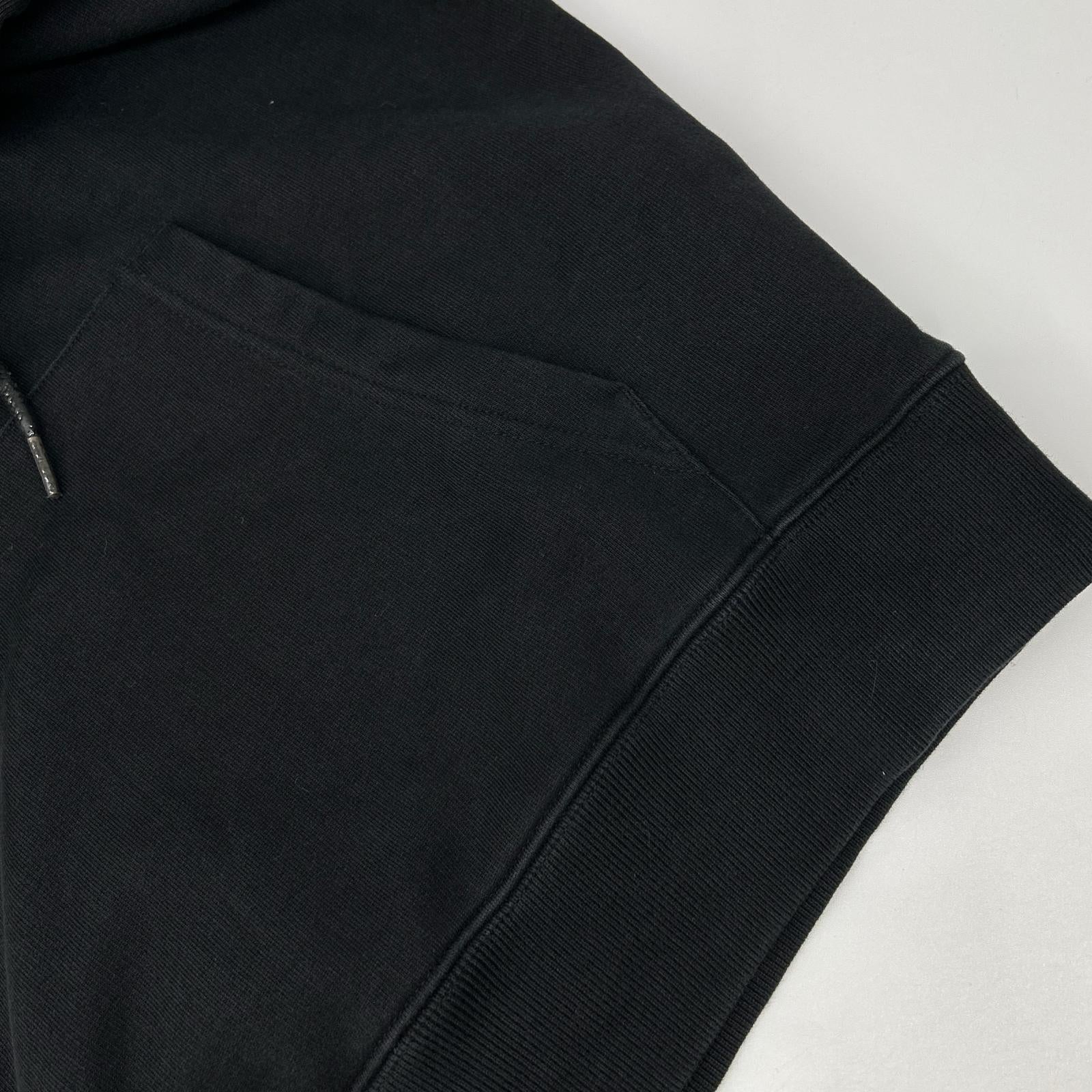 OFF-WHITE オフホワイト OMBB034E20FLE004 ブラック バックロゴプリント スウェットプルオーバーパーカー トップス