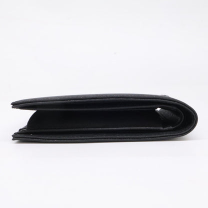 EMPORIOARMANI エンポリオアルマーニ 【新品同様】Y4R165Y138E81072 コインポケットウォレット 再生サフィアーノレザー イーグルプレート付き 二つ折り財布（小銭入れあり）
