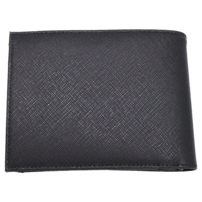 EMPORIOARMANI エンポリオアルマーニ 【新品同様】Y4R165Y138E81072 コインポケットウォレット 再生サフィアーノレザー イーグルプレート付き 二つ折り財布（小銭入れあり）