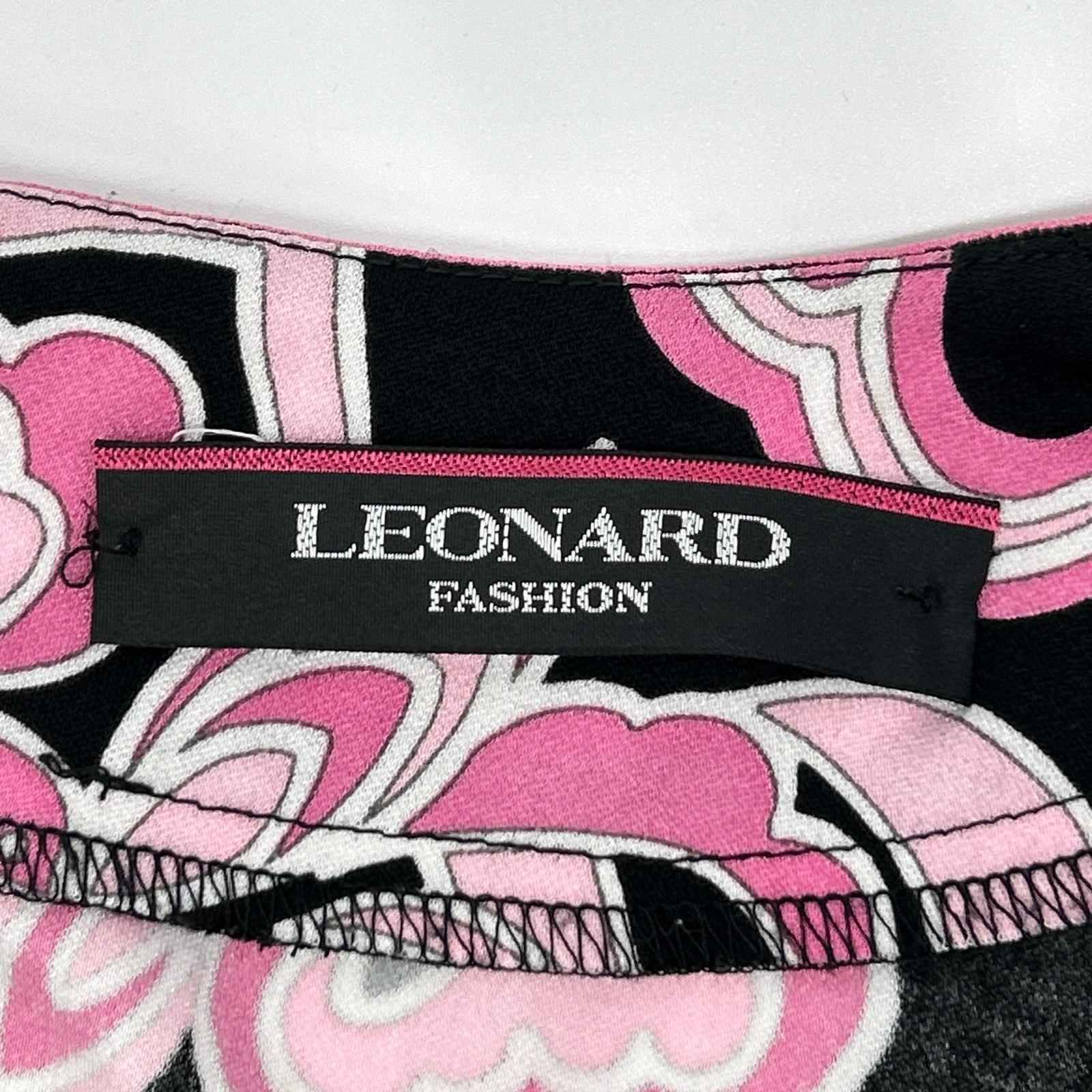 LEONARD レオナール 0159203 カンカン素材 花柄チュニック トップス