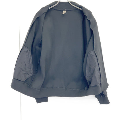 β 27-27K103 black hooded zip-up knit jacket